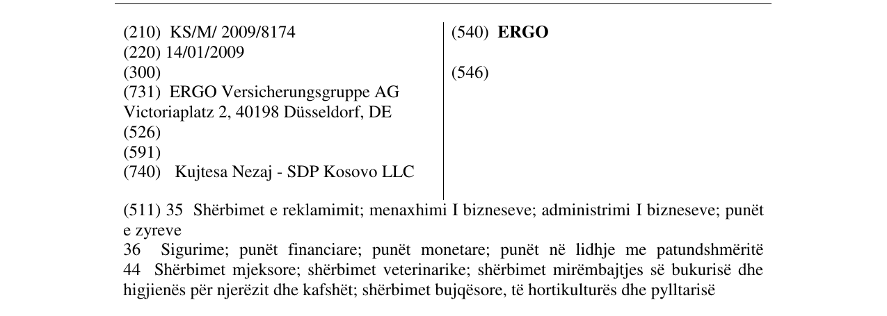 Zëri i markës ERGO në buletin