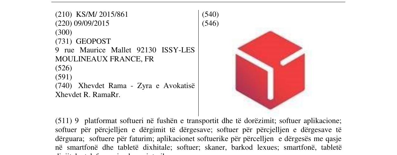 Zëri i markës Markë figurative në buletin