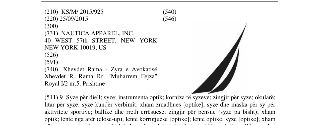 Zëri i markës Markë figurative në buletin