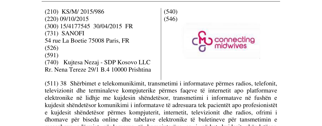 Zëri i markës connecting midwives në buletin