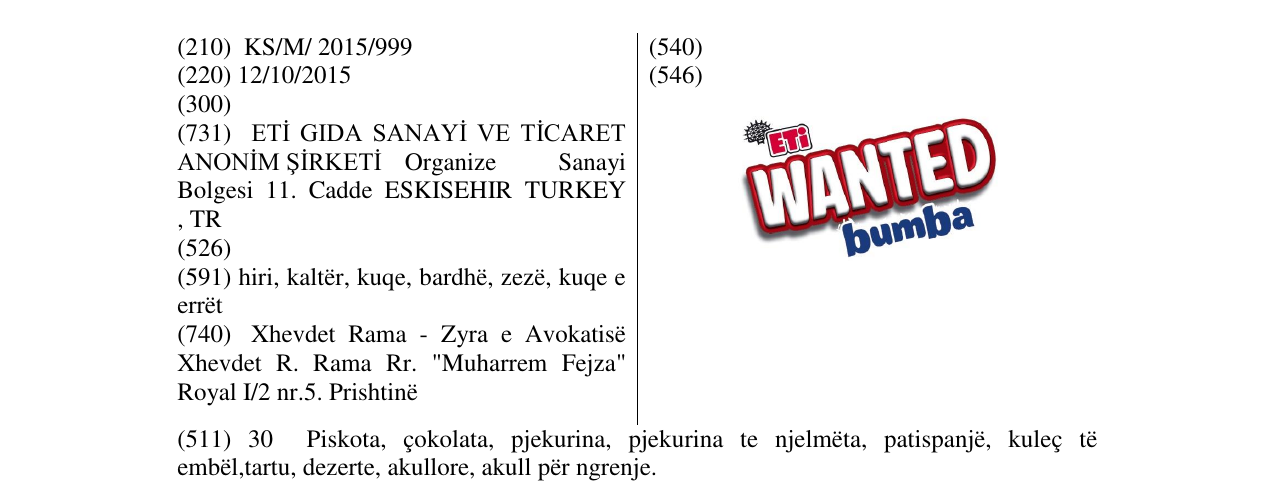 Zëri i markës ETi WANTED bumba në buletin