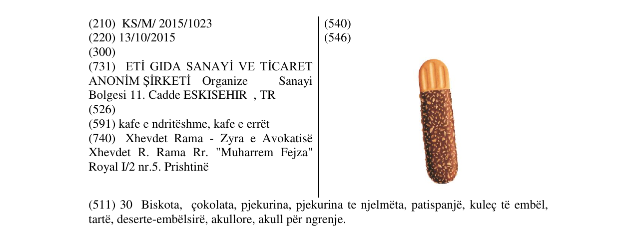 Zëri i markës Markë figurative në buletin
