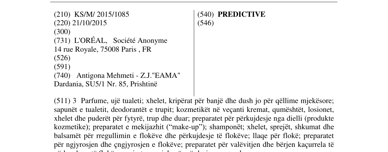 Zëri i markës PREDICTIVE në buletin