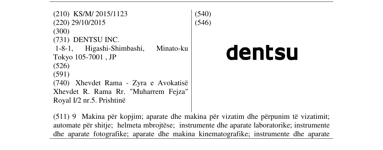 Zëri i markës dentsu në buletin