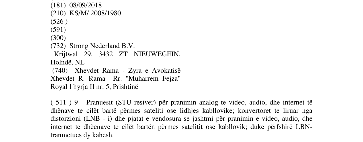 Zëri i markës STRONG në buletin