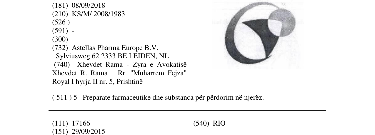 Zëri i markës Markë figurative në buletin