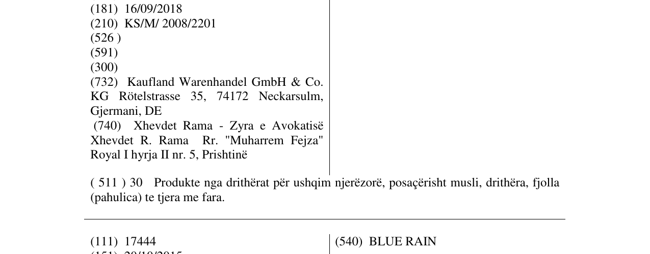 Zëri i markës CHOCO BOBBLES në buletin