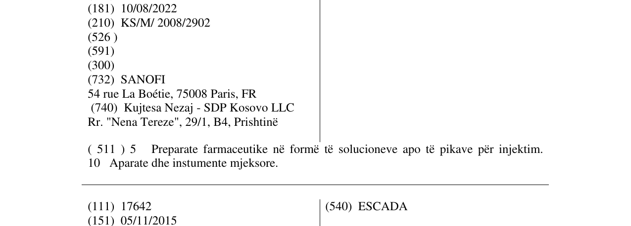 The entry of the trademark INTELLIQLICK in the bulletin