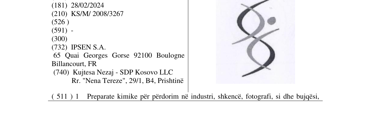 Zëri i markës Markë figurative në buletin