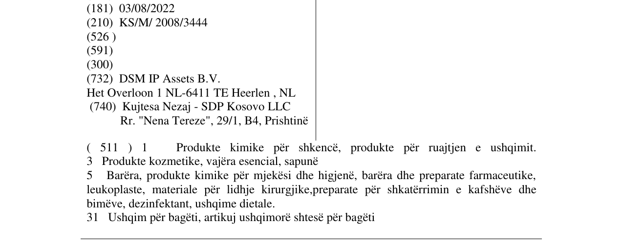 Zëri i markës ROVIMIX në buletin