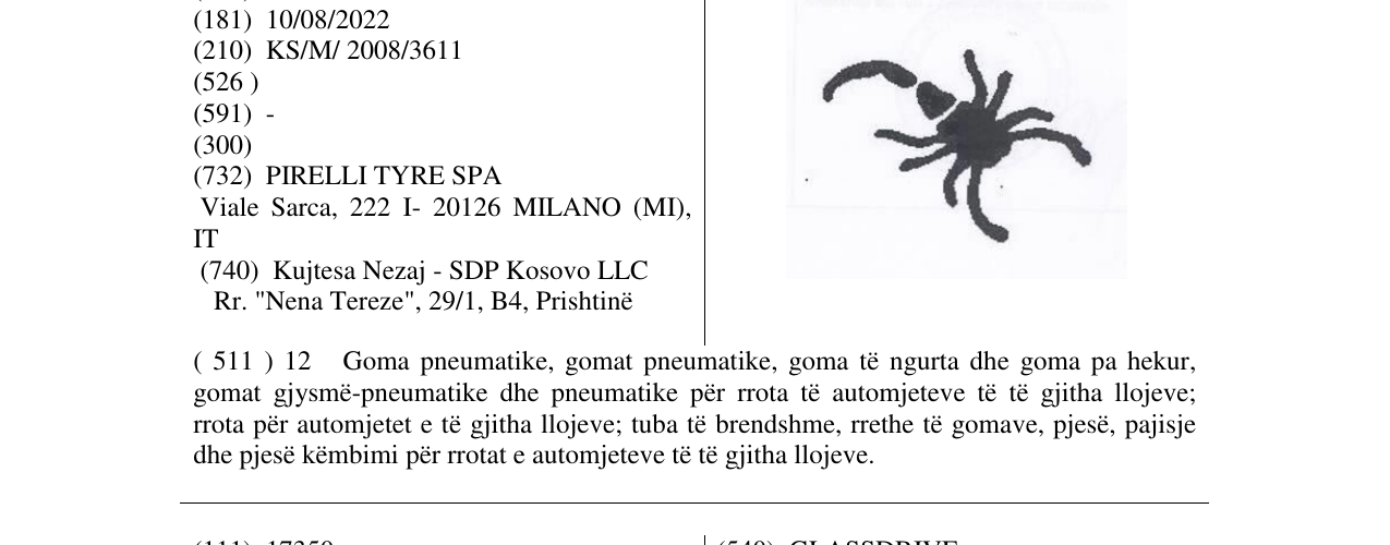 Zëri i markës Markë figurative në buletin