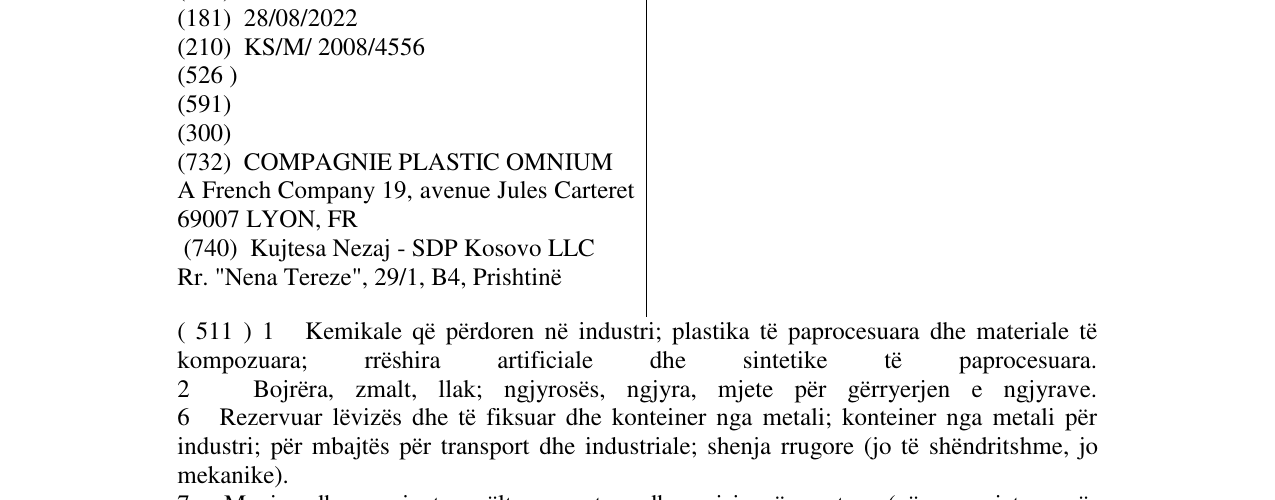 Zëri i markës PLASTIC OMNIUM në buletin