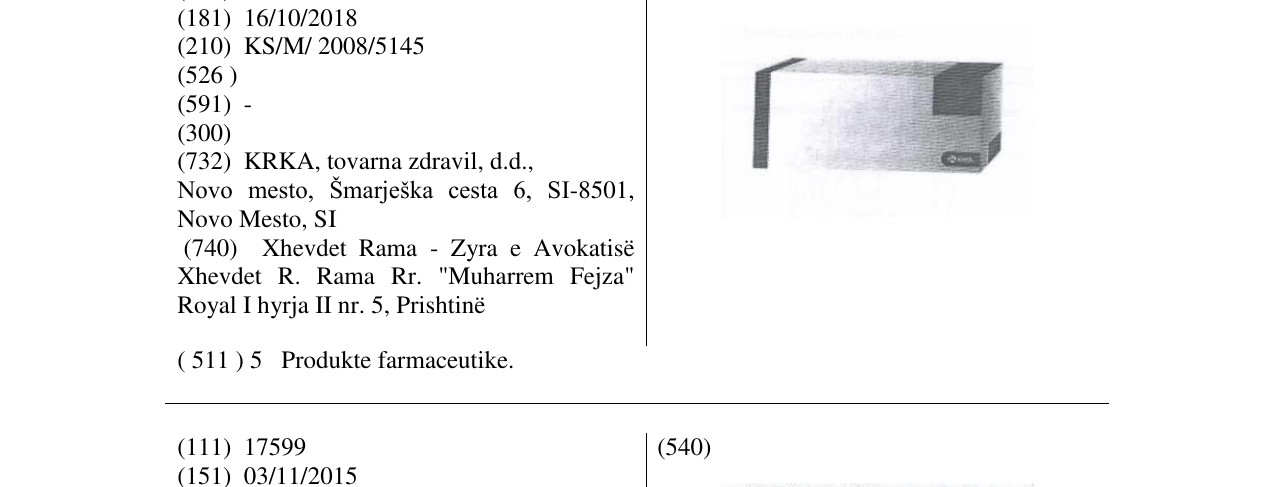 Zëri i markës Markë figurative në buletin