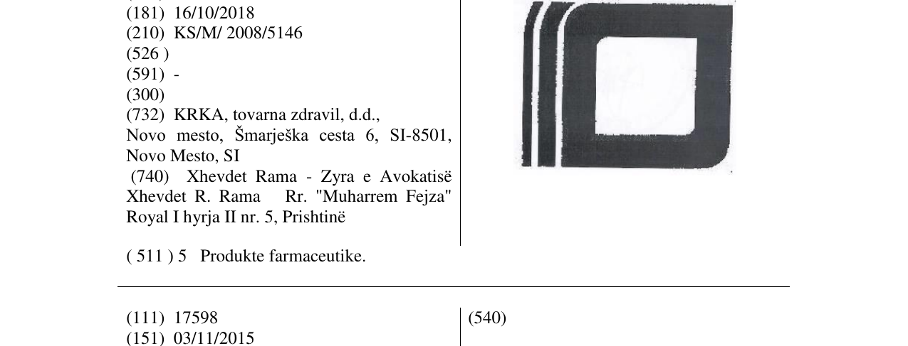 Zëri i markës Markë figurative në buletin