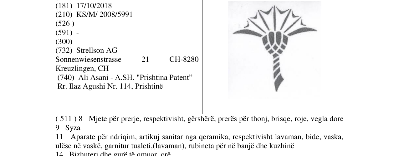 Zëri i markës Markë figurative në buletin