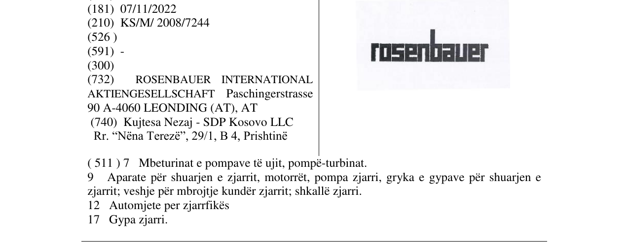 Zëri i markës Markë figurative në buletin