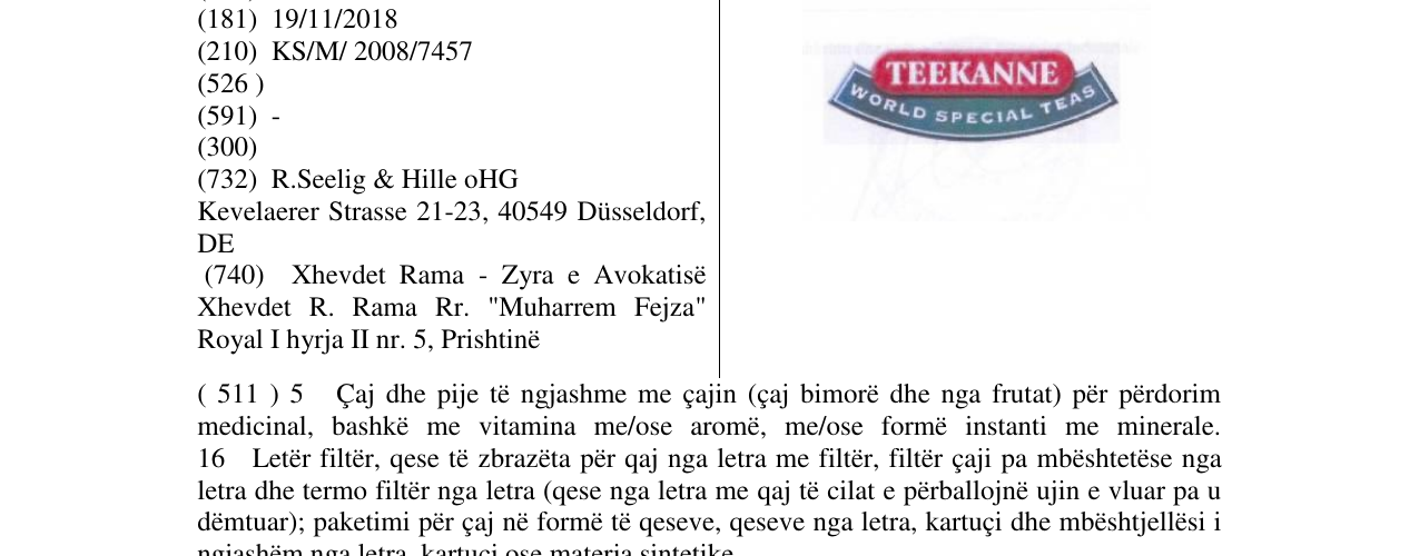 Zëri i markës TEEKANNE WORLD SPECIAL TEAS në buletin