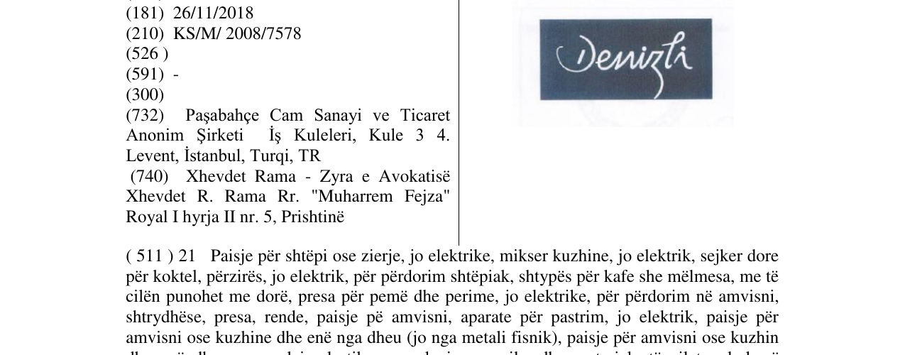 Zëri i markës Markë figurative në buletin