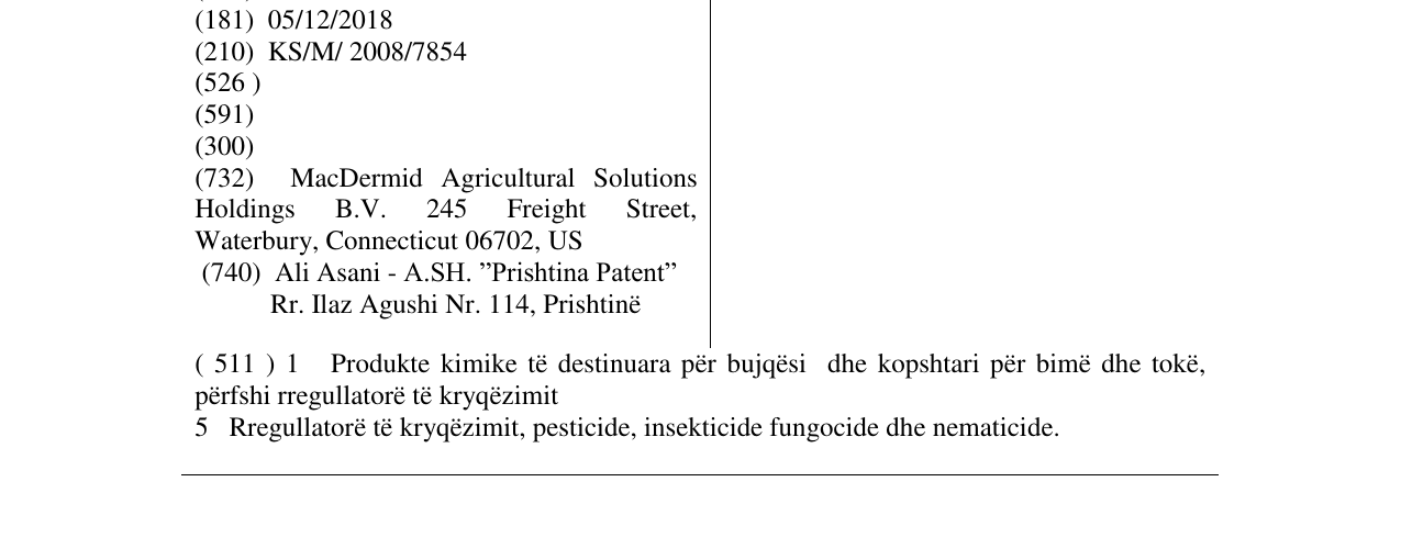 Zëri i markës ALAR në buletin