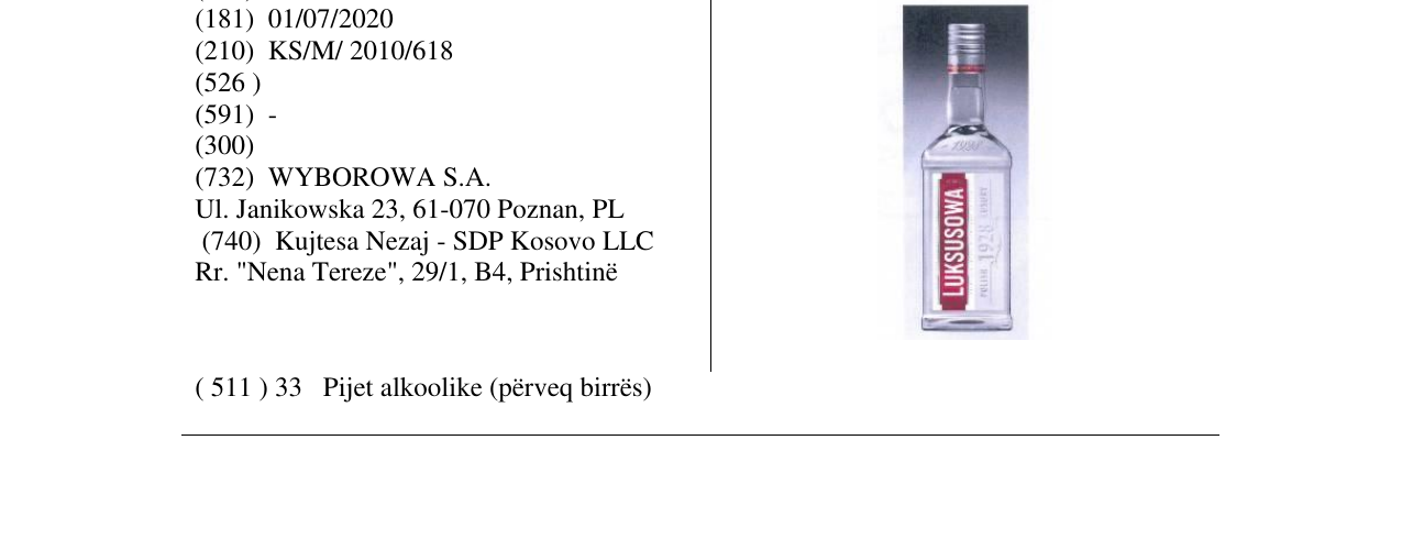 Zëri i markës Markë figurative në buletin