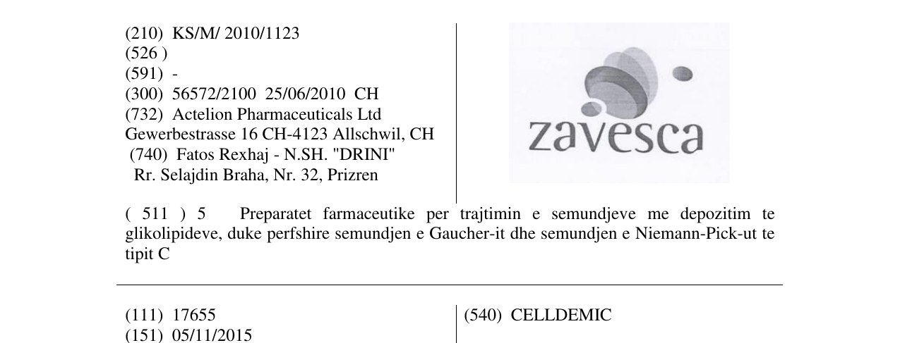 Zëri i markës Markë figurative në buletin