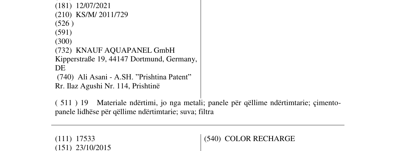 Zëri i markës AQUAPANEL në buletin