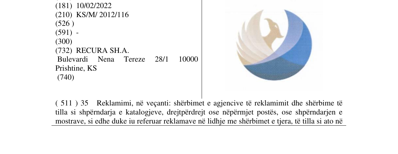 Zëri i markës Markë figurative në buletin
