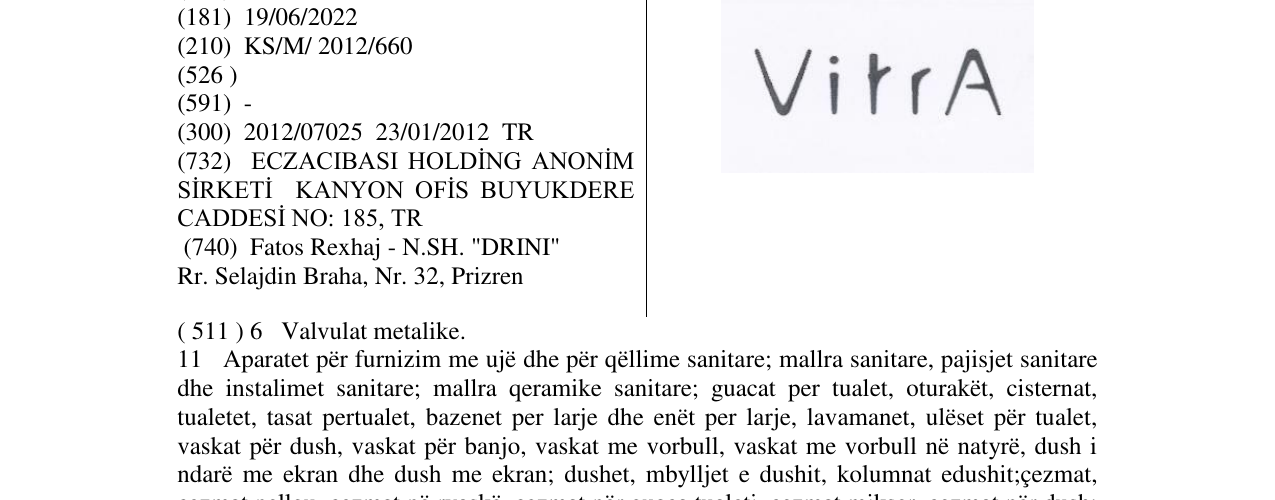 Zëri i markës VitrA në buletin