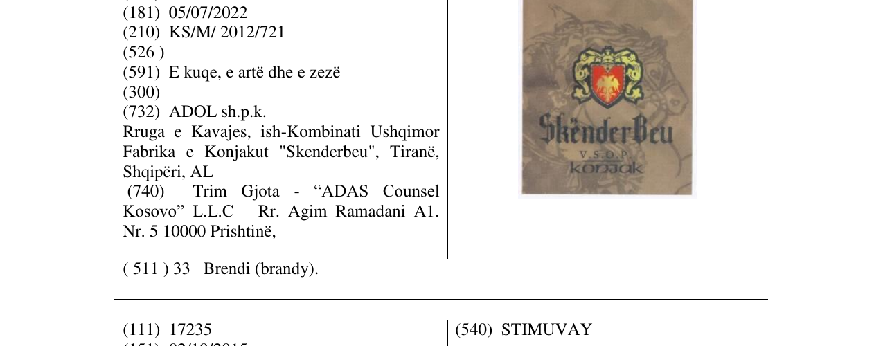 Zëri i markës Skënder Beu në buletin