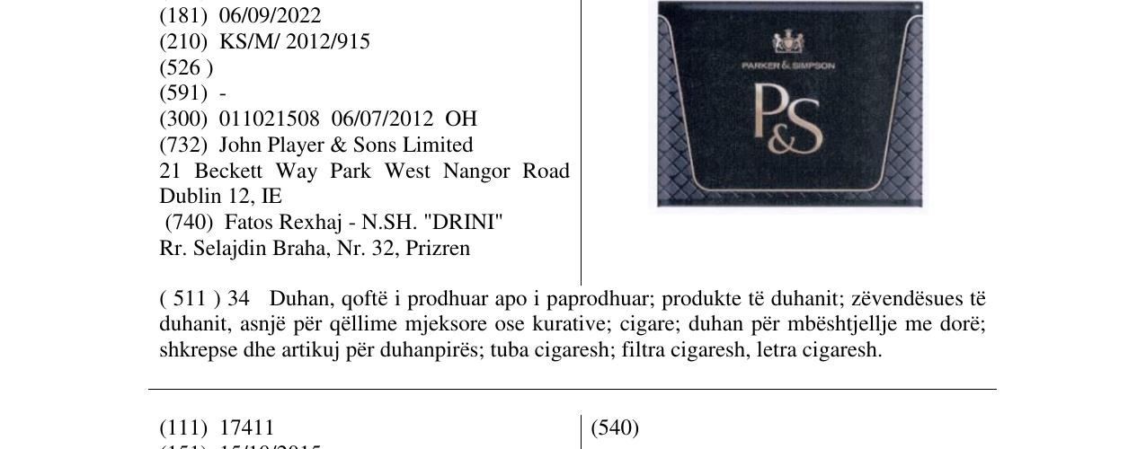 Zëri i markës P&S në buletin