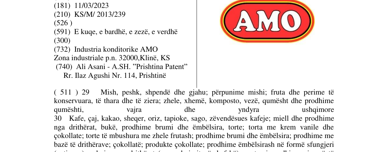 Zëri i markës AMO në buletin