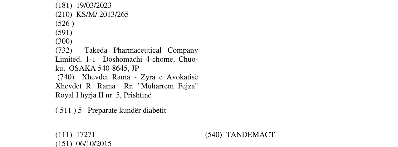 Zëri i markës COMPETACT në buletin