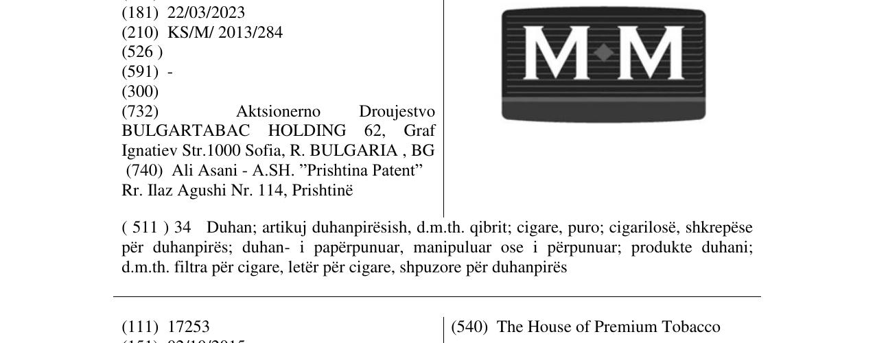 Zëri i markës M M në buletin