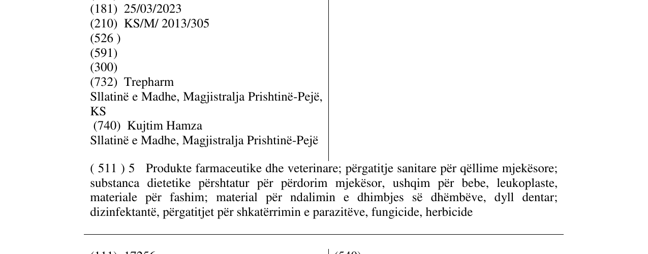 Zëri i markës LOCARD në buletin