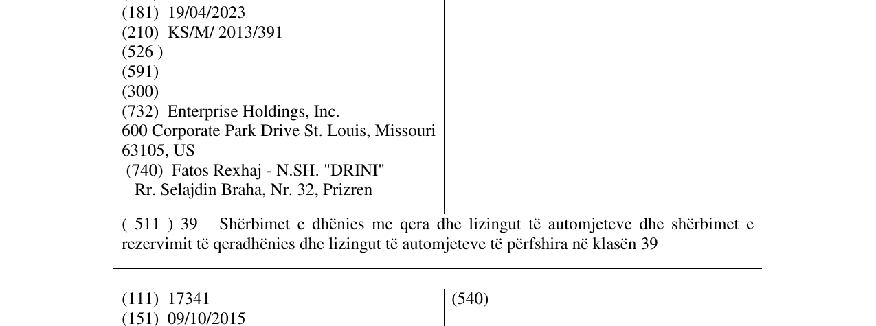 Zëri i markës VIRTUAL CAR në buletin