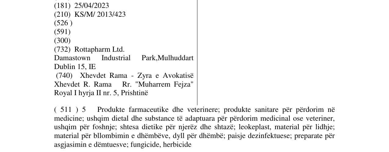 Zëri i markës DONA në buletin
