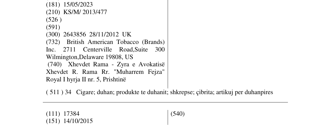 Zëri i markës KENT AQUA në buletin