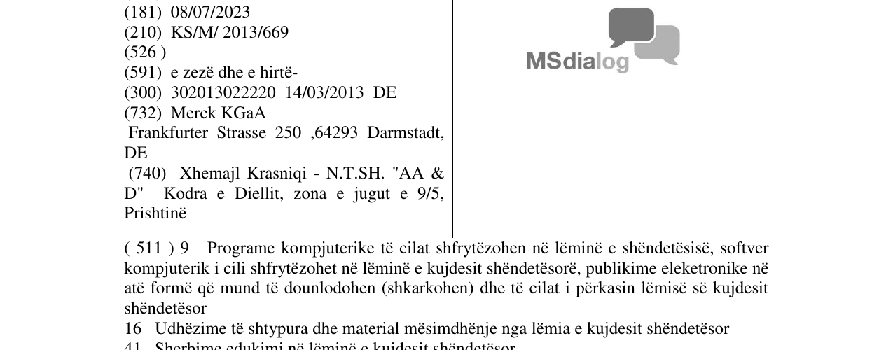 Zëri i markës MSdialog në buletin