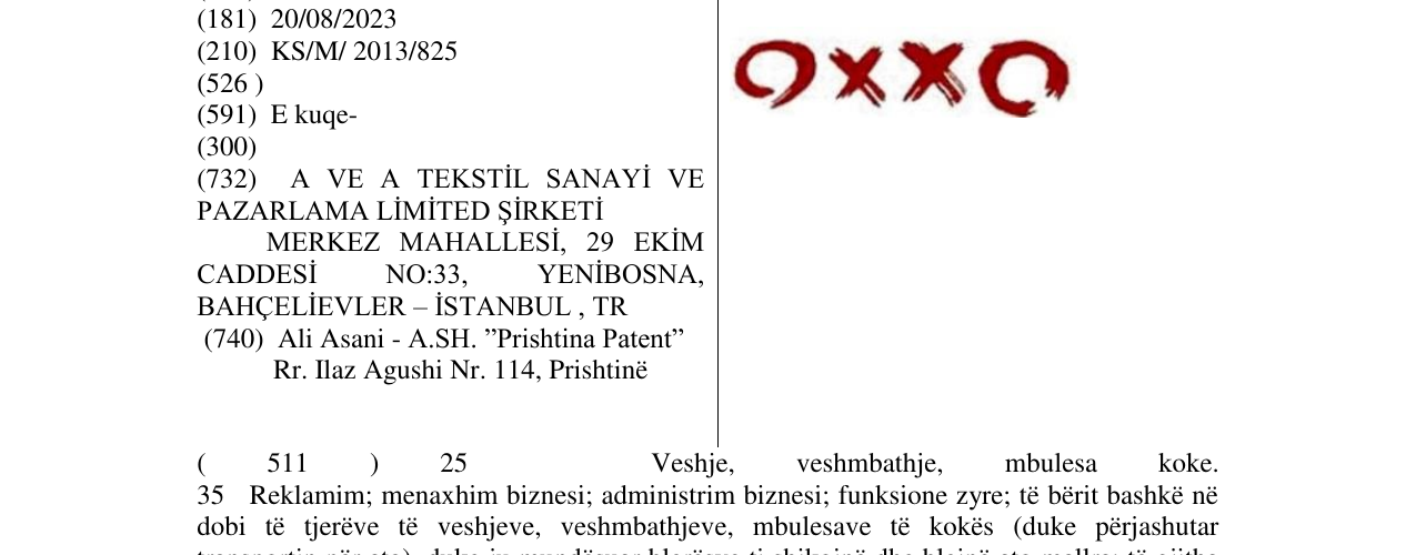 Zëri i markës OXXO në buletin