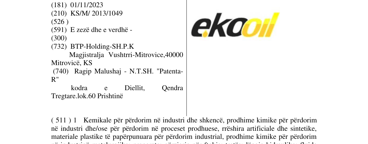 Zëri i markës ekooil në buletin
