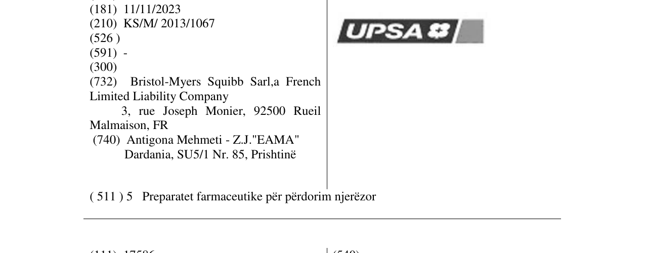 Zëri i markës UPSA në buletin