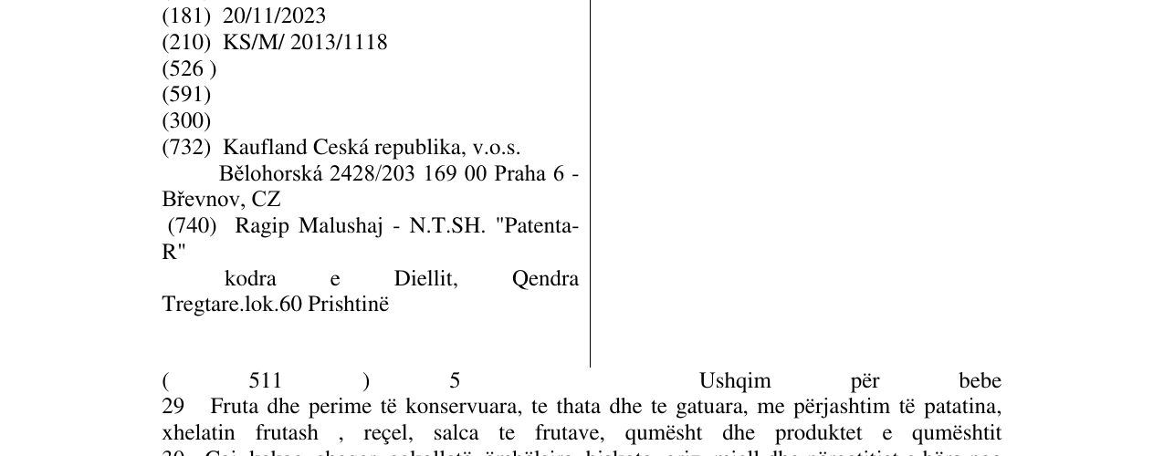 Zëri i markës KATY në buletin