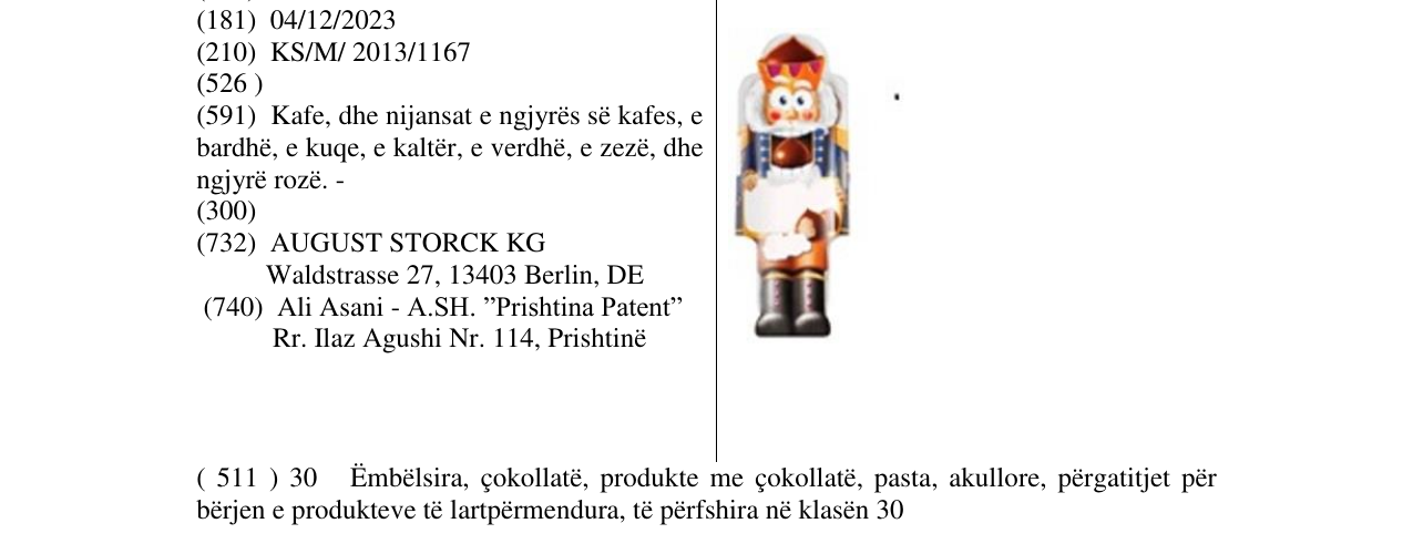 Zëri i markës Markë figurative në buletin