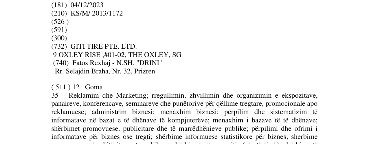 Zëri i markës RUNWAY në buletin