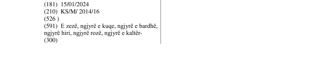 Zëri i markës T'GA ZA JUG në buletin