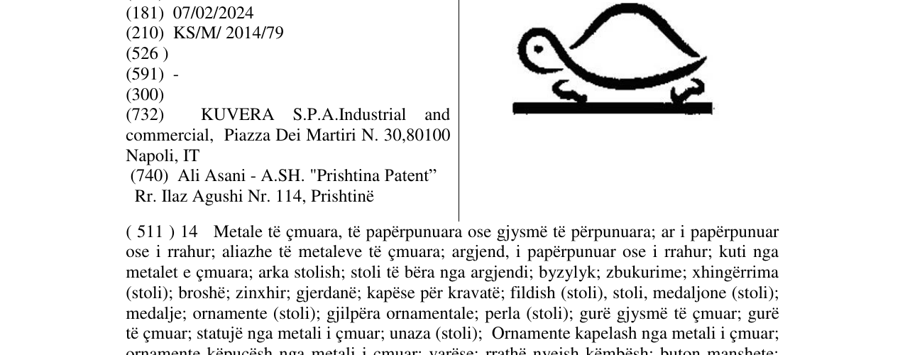 Zëri i markës Markë figurative në buletin