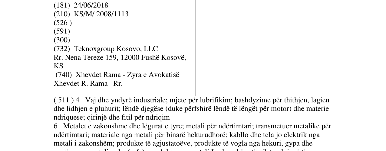Zëri i markës Teknox në buletin