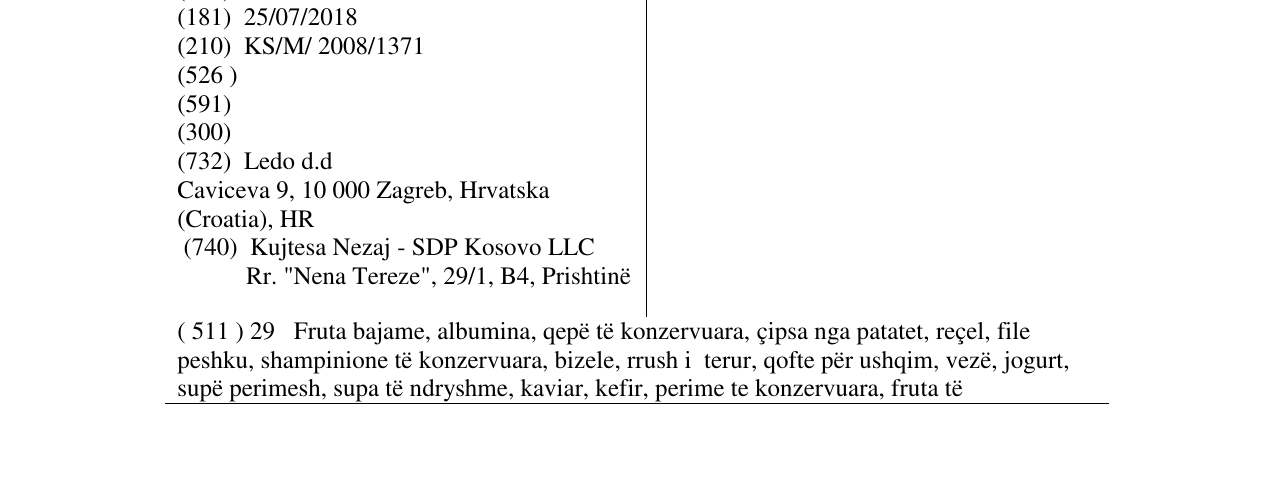 Zëri i markës LEDO në buletin