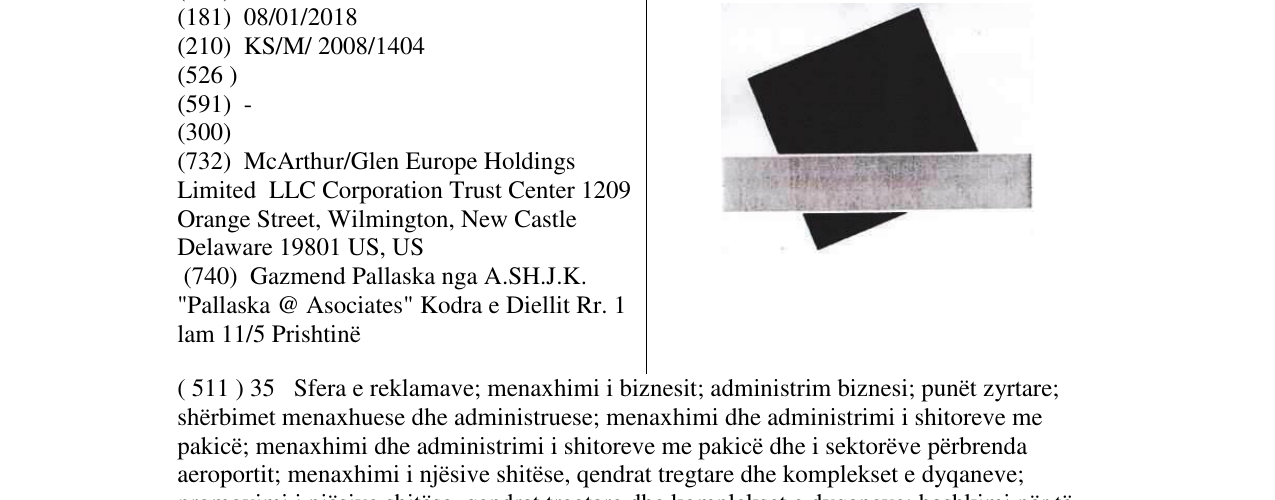 Zëri i markës Markë figurative në buletin