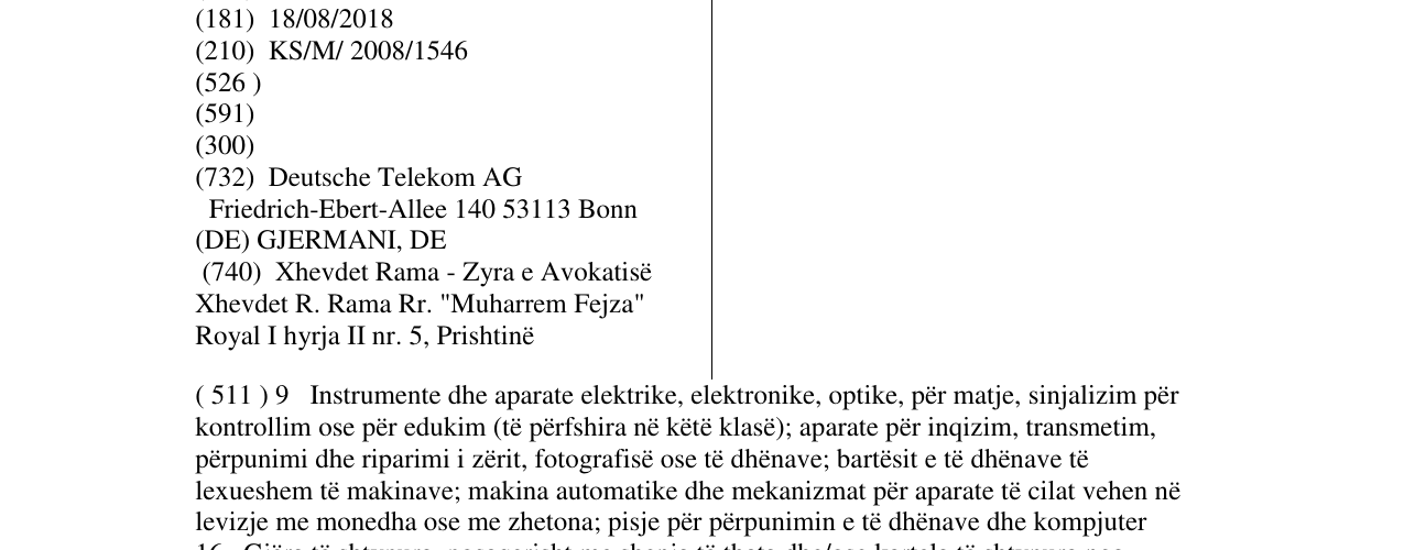Zëri i markës T-Point në buletin